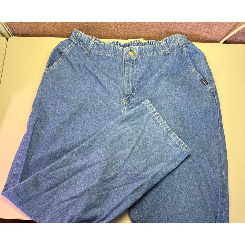VF Jeans Womens 20W Vintage 90s Mom Jeans High Rise Tapered Cotton Blue